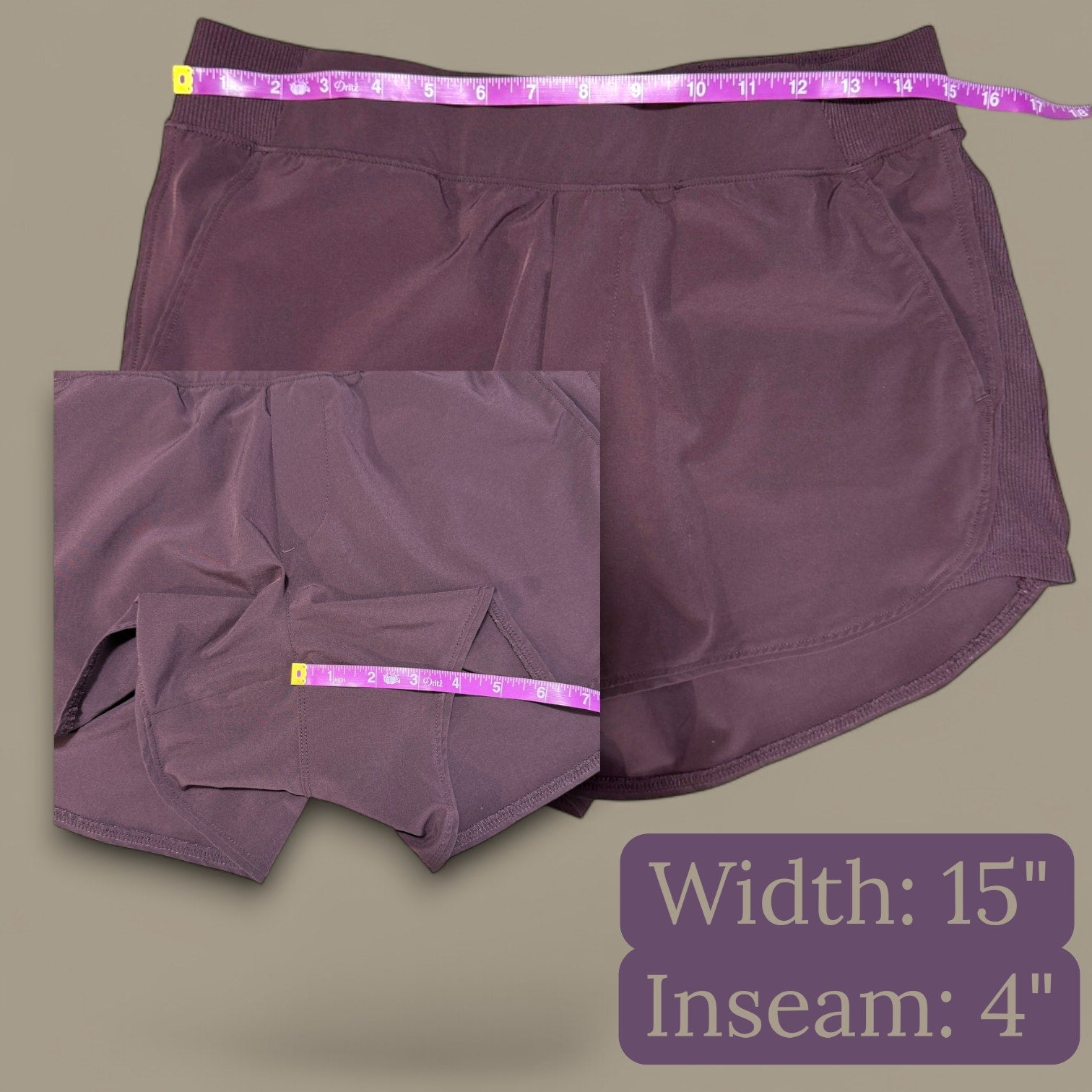 Marika Active Woven Shorts Infinity Plum Purple Size S