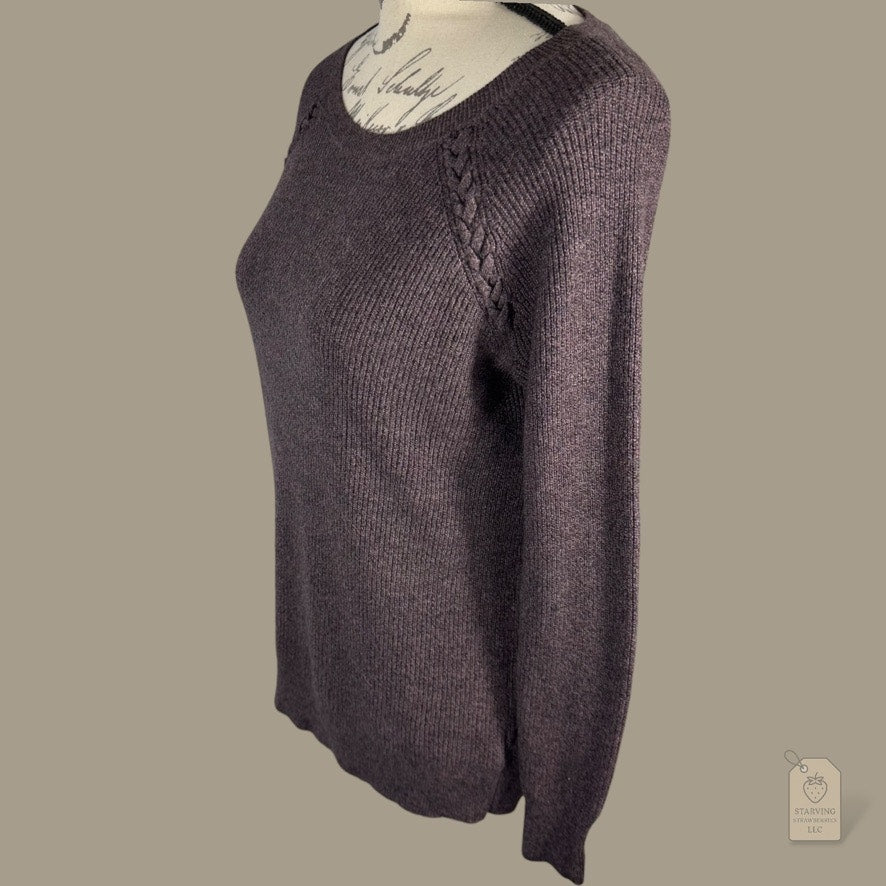 American Eagle Outfitters Brown Knit Sweater | Size S Petite