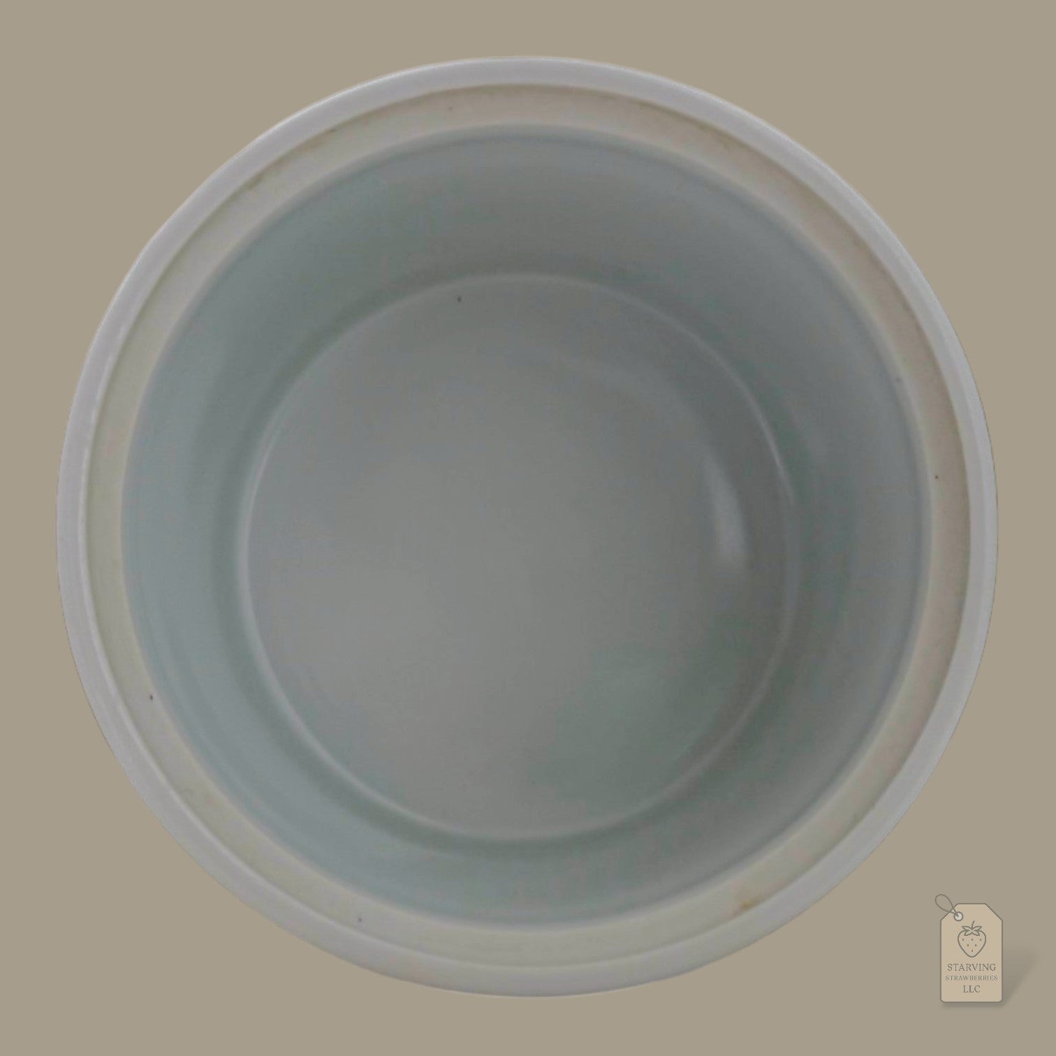 Classic Jingdezhen Porcelain Lidded Stew Cup w/ Spoon Notch