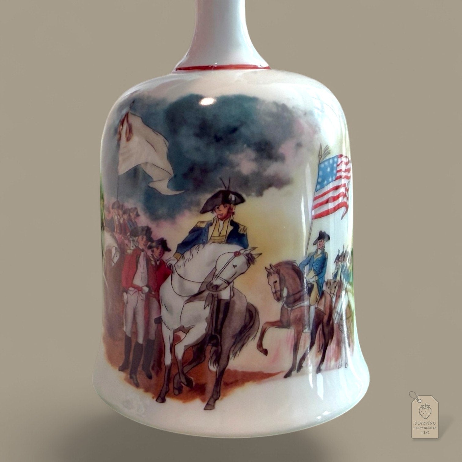 Vintage Danbury Mint Battle of Yorktown Bell & West Germany Porcelain