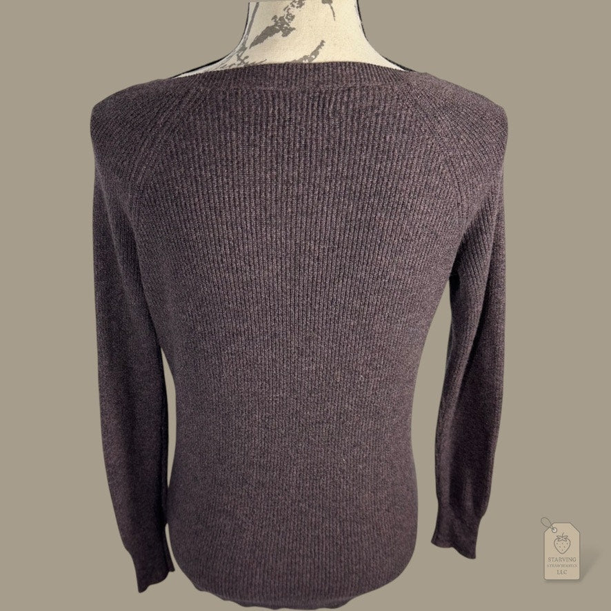 American Eagle Outfitters Brown Knit Sweater | Size S Petite