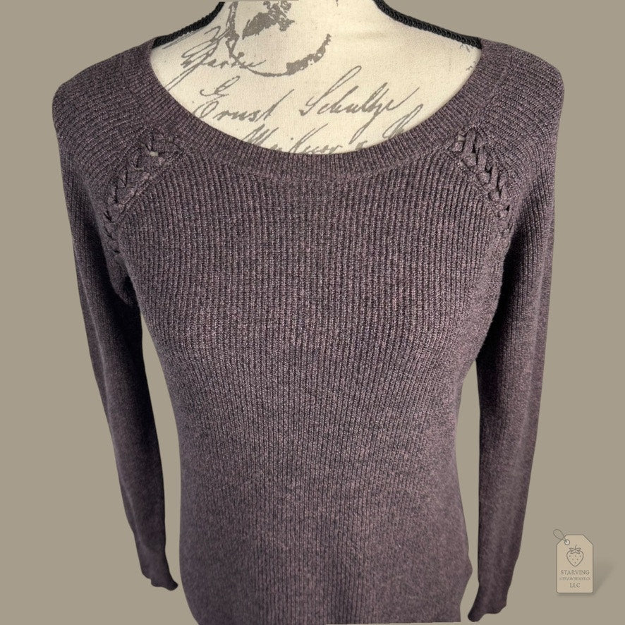 American Eagle Outfitters Brown Knit Sweater | Size S Petite