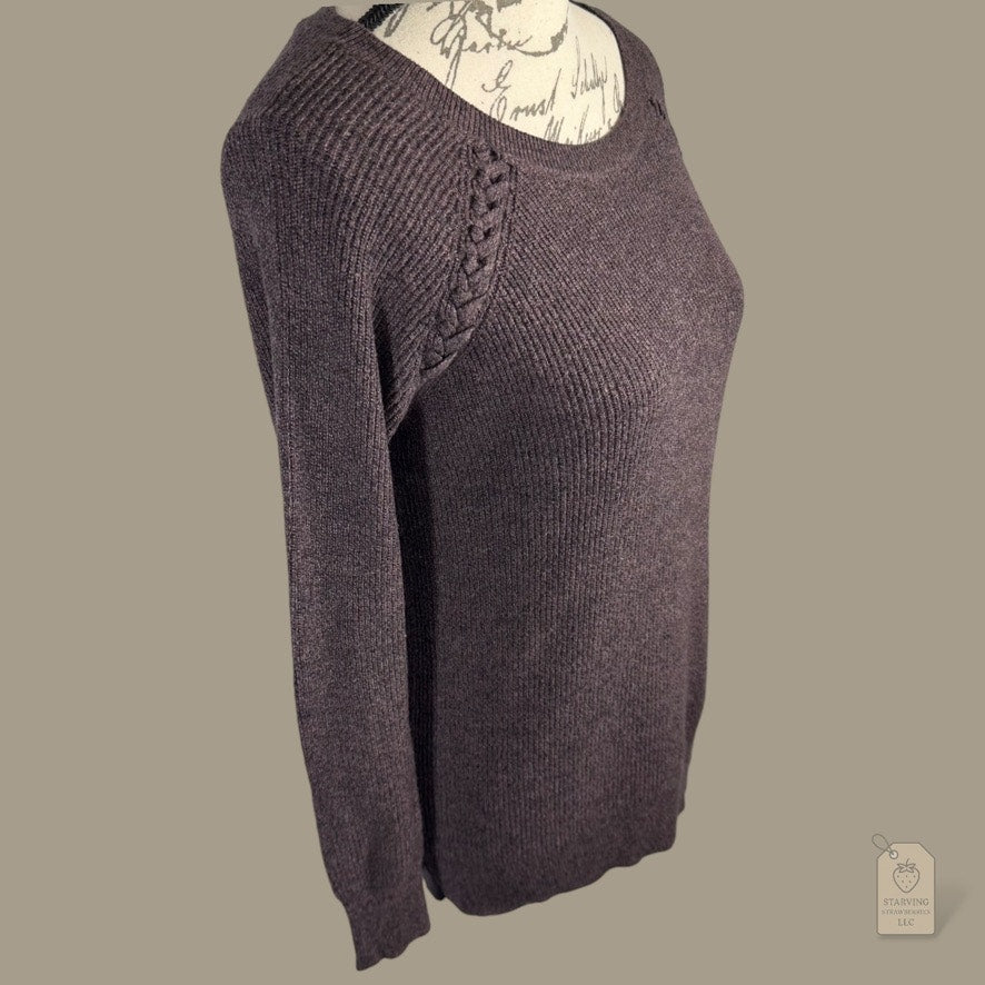 American Eagle Outfitters Brown Knit Sweater | Size S Petite