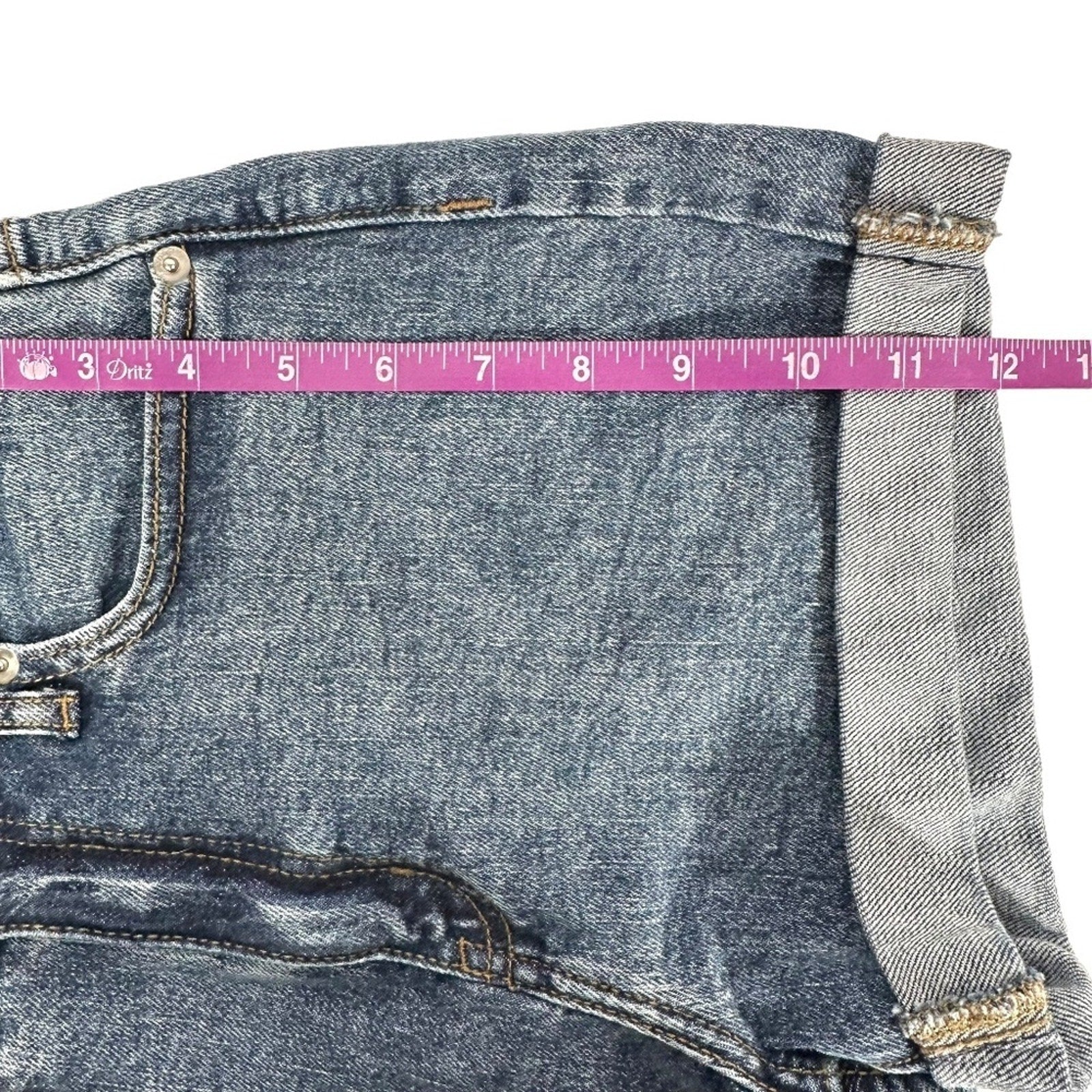 Wild Fable Denim Shorts | Mid Rise Cuffed Jean Shorts Blue Wash | Size 2 / 26R