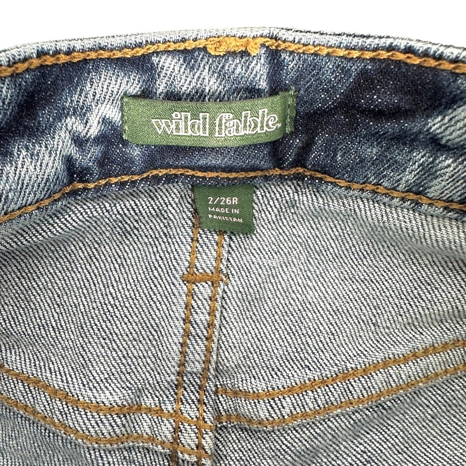 Wild Fable Denim Shorts | Mid Rise Cuffed Jean Shorts Blue Wash | Size 2 / 26R