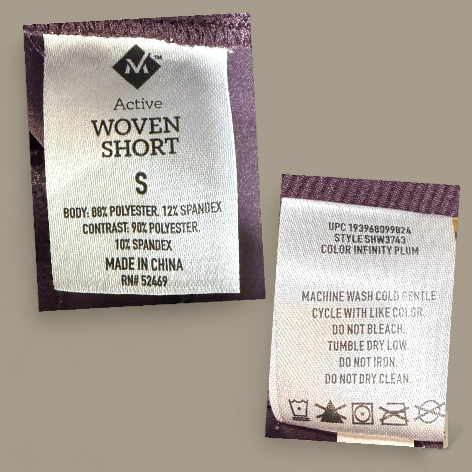 Marika Active Woven Shorts Infinity Plum Purple Size S